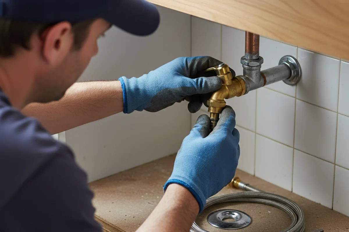 Shutoff valve and fitting work during Emergency Plumbing in Richmond Hill